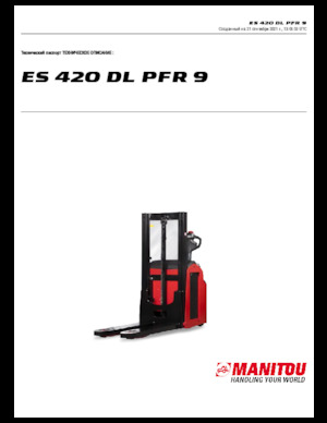 Walkie Stackers Manitou ES 420 DL PFR 9