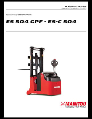 Walkie Stackers Manitou ES 504 GPF