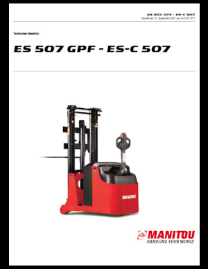 El İstifleyiciler Manitou ES 507 GPF