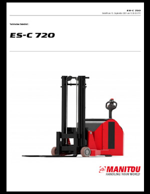 Walkie Stackers Manitou ES C-720
