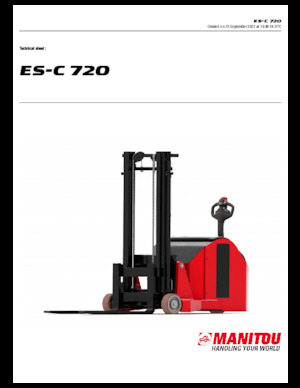 El İstifleyiciler Manitou ES C-720