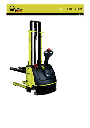 Walkie Stackers PRAMAC Lifter FX 12/29