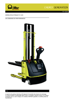 Walkie Stackers PRAMAC Lifter FX 12/29