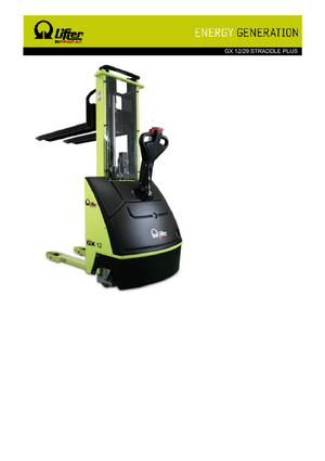 El İstifleyiciler PRAMAC Lifter GX 12/29 Straddle Plus