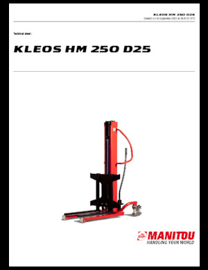Walkie Stackers Manitou Kleos HM 250 D25