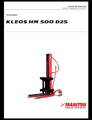 Walkie Stackers Manitou Kleos HM 500 D25