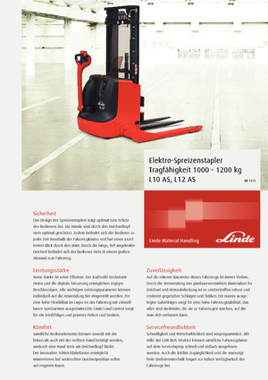 Walkie Stackers Linde L10AS 1912 E