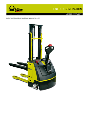 El İstifleyiciler PRAMAC Lifter LX 14/25 IL