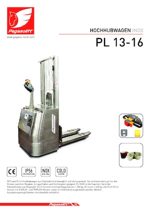 Walkie Stackers Pegasolift PL 16 Inox 
