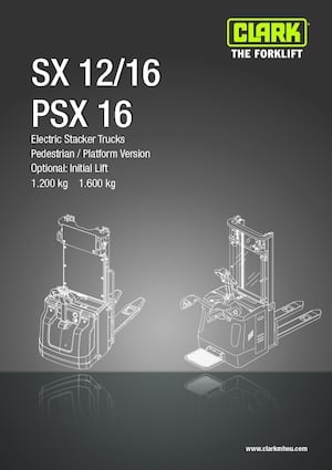 Pallet Stackers Stand Up Rider Platform Clark PSX 16