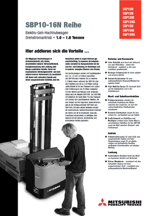 El İstifleyiciler Mitsubishi SBP12N2