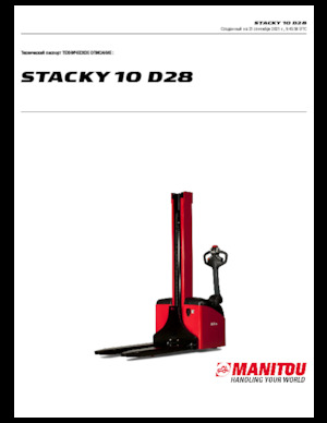El İstifleyiciler Manitou Stacky 10 D28