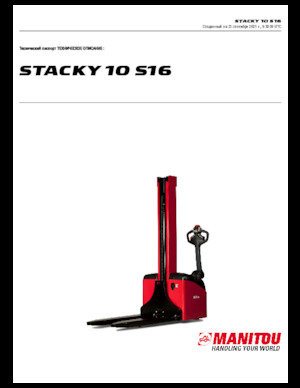 Walkie Stackers Manitou Stacky 10 S 16