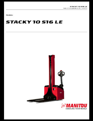El İstifleyiciler Manitou Stacky 10 S16 LE