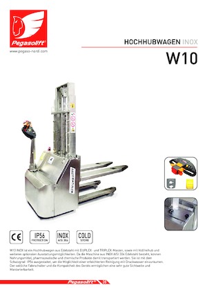 El İstifleyiciler Pegasolift W 10 Inox