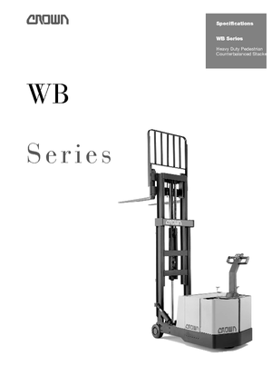 Walkie Stackers Crown WB 0.9 TF