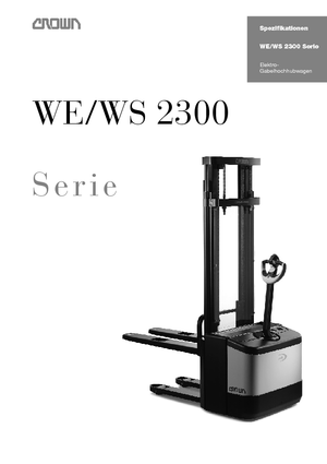Walkie Stackers Crown WE 2300 S-1.25 TL