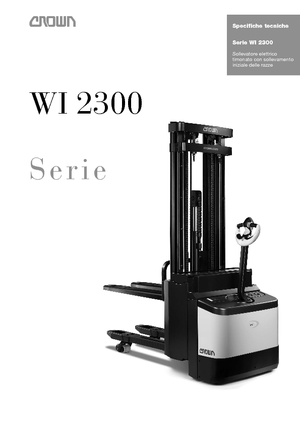Walkie Stackers Crown WI 2300-1.6 TT