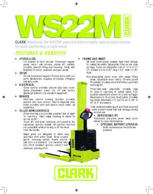 Walkie Stackers Clark WS22M