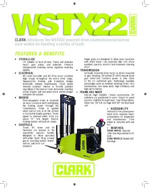 Walkie Stackers Clark WSTX22