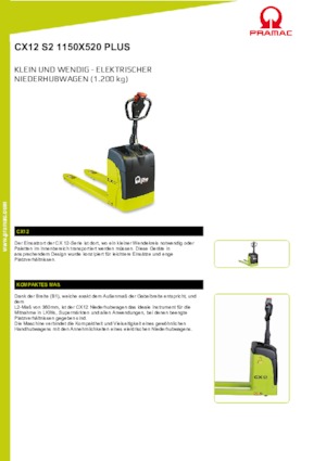 Pallet Jacks PRAMAC Lifter CX 12 EVO GEL