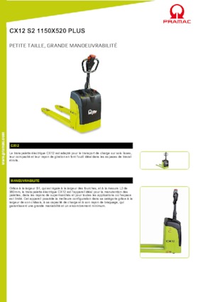 Yaya kumandalı transpalet PRAMAC Lifter CX 12 EVO GEL