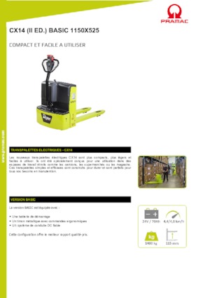 Pallet Jacks PRAMAC Lifter CX 14 Basic GEL