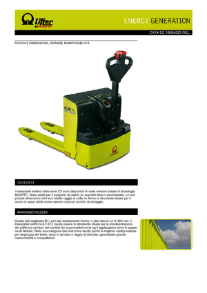 Pallet Jacks PRAMAC Lifter CX 14