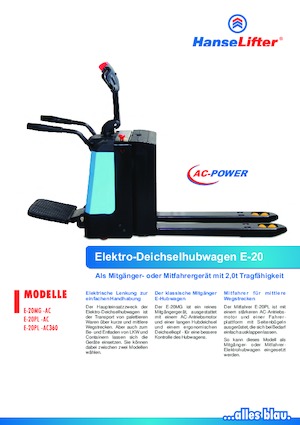 Pallet Jacks HanseLifter E-20MG-AC