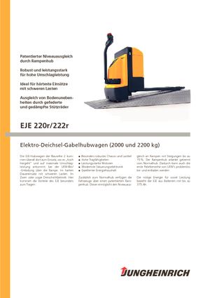 Yaya kumandalı transpalet Jungheinrich EJE 220r