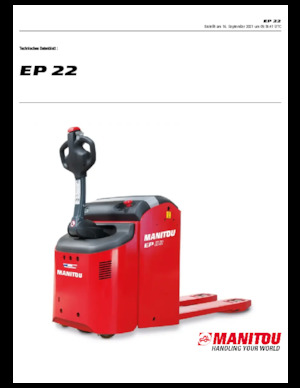 Yaya kumandalı transpalet Manitou EP 22