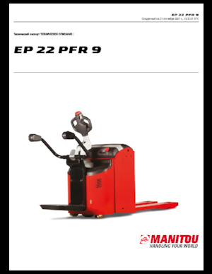 Yaya kumandalı transpalet Manitou EP 22 PFR 9