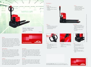 Yaya kumandalı transpalet Linde MT15