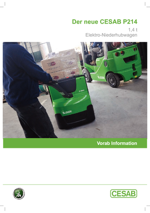 Yaya kumandalı transpalet Cesab P 214