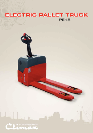 Yaya kumandalı transpalet Climax PE 15