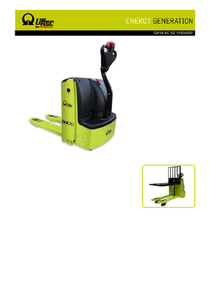 Yaya kumandalı transpalet PRAMAC Lifter QX 18