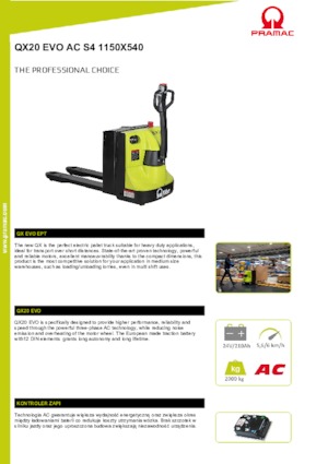 Pallet Jacks PRAMAC Lifter QX 20 EVO