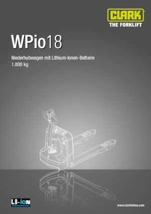 Yaya kumandalı transpalet Clark Wpio 18