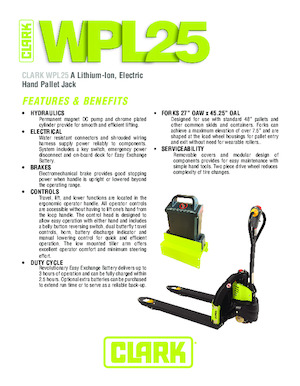 Pallet Jacks Clark WPL 25