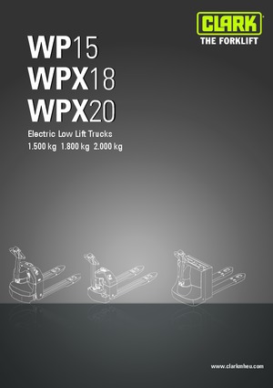 Yaya kumandalı transpalet Clark WP 15