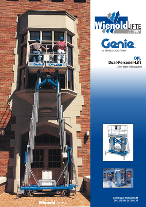 Single Vertical Mast Boom Lifts Genie DPL 35 S