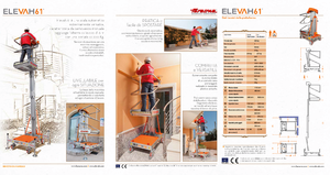 Tek Dikey Direkli Sepetli Vinçler Faraone Elevah 61