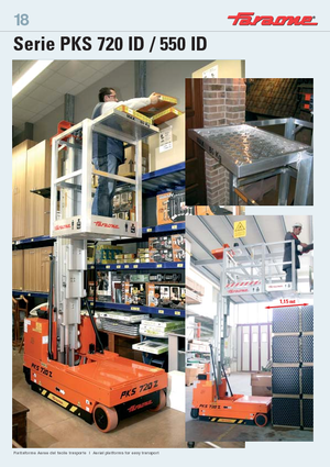 Single Vertical Mast Boom Lifts Faraone PKS 550 ID