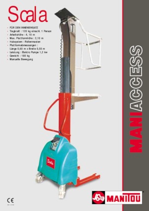 Single Vertical Mast Boom Lifts Manitou Scala