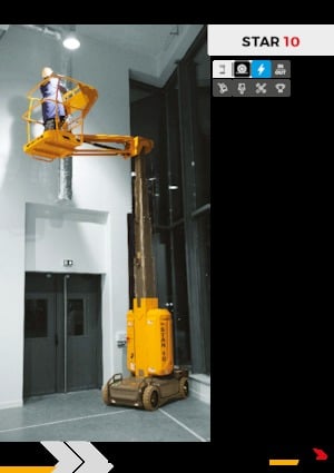 Single Vertical Mast Boom Lifts Haulotte Star 10