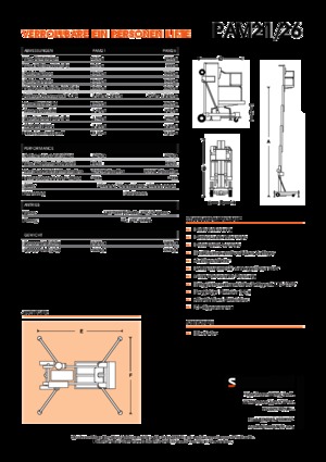 Single Vertical Mast Boom Lifts Snorkel PAM26AC