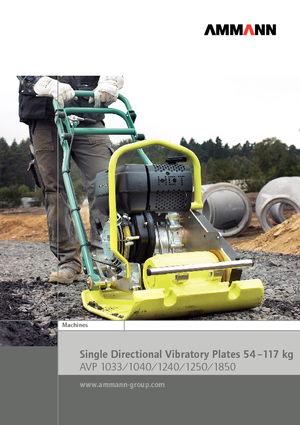 Single Direction Vibratory Plate Compactors Ammann AVP 1033