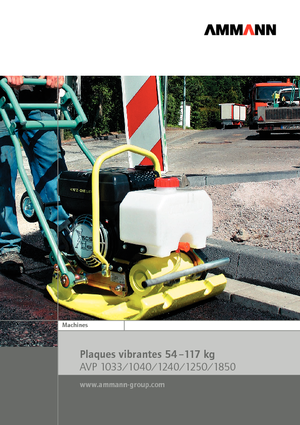 Single Direction Vibratory Plate Compactors Ammann AVP 1240