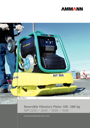 Reversible Vibratory Plate Compactors Ammann AVP 2220