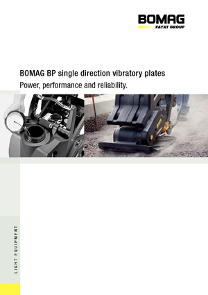 Single Direction Vibratory Plate Compactors Bomag BP 25/50